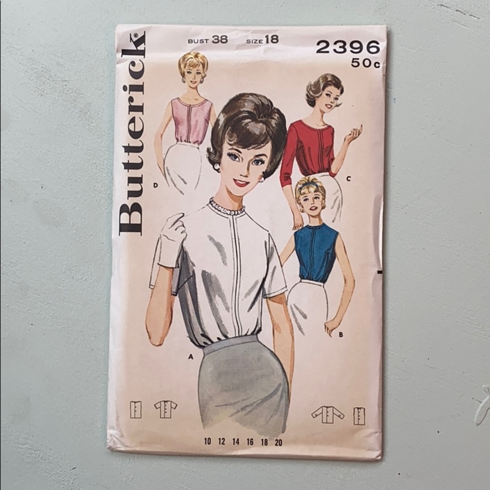 Vintage Butterick 2396 Sewing Pattern